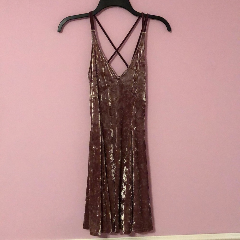 American eagle velvet dress
